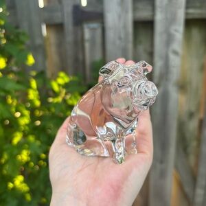 Princess House Pets Crystal Pig Figure